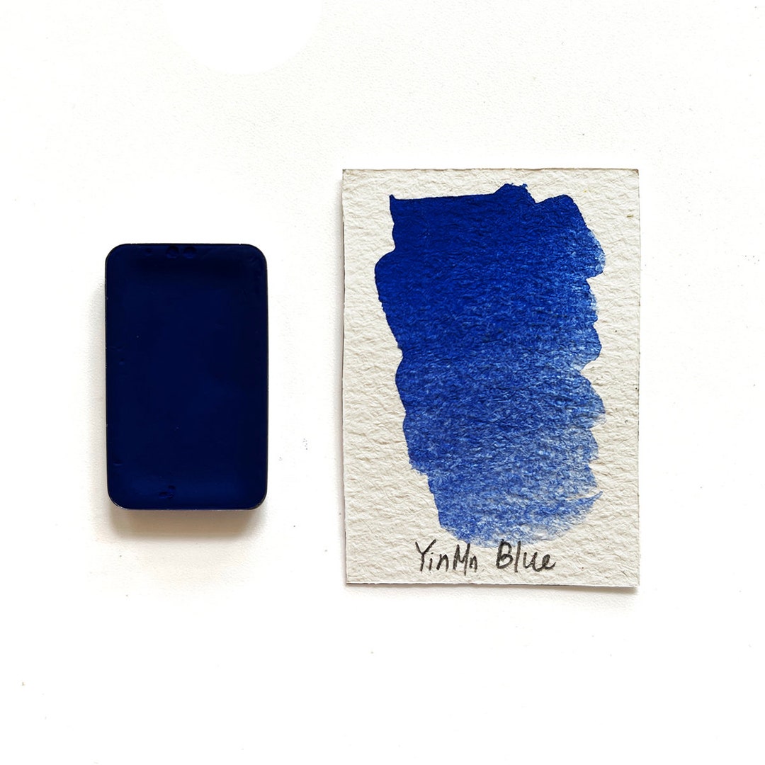 Yinmn Blue PB86 Handmade Honey Based Watercolor Half Pan 2ml Etsy