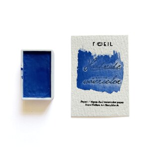 YinMn Blue PB86 - Handmade Honey Based Watercolor Half Pan 2ml | L&#39;oeil