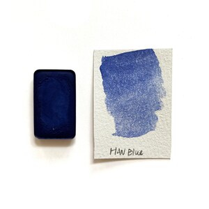 HAN Blue - Acquerello fatto a mano a base di miele, mezza padella da 2 ml / L&#39;oeil