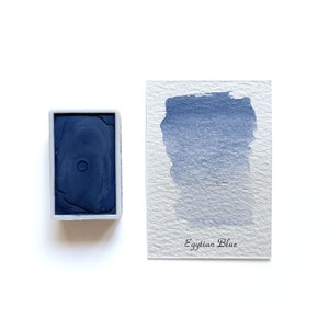 Egyptian Blue PB31 - Handmade Honey Based Watercolor Full Pan 3.2ml | L&#39;oeil