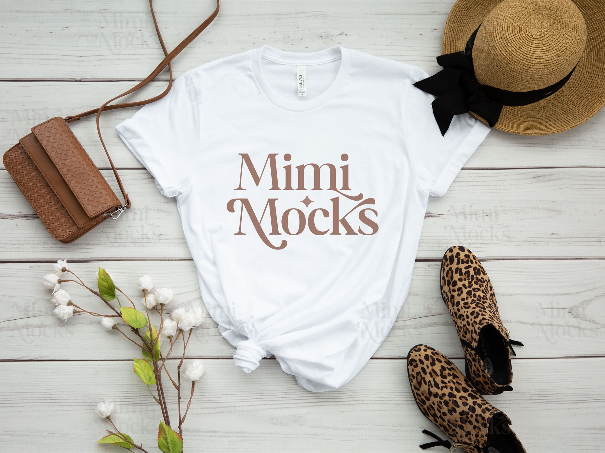 White Tshirt Mockup Bella Canvas 3001 Unisex Men Women ...