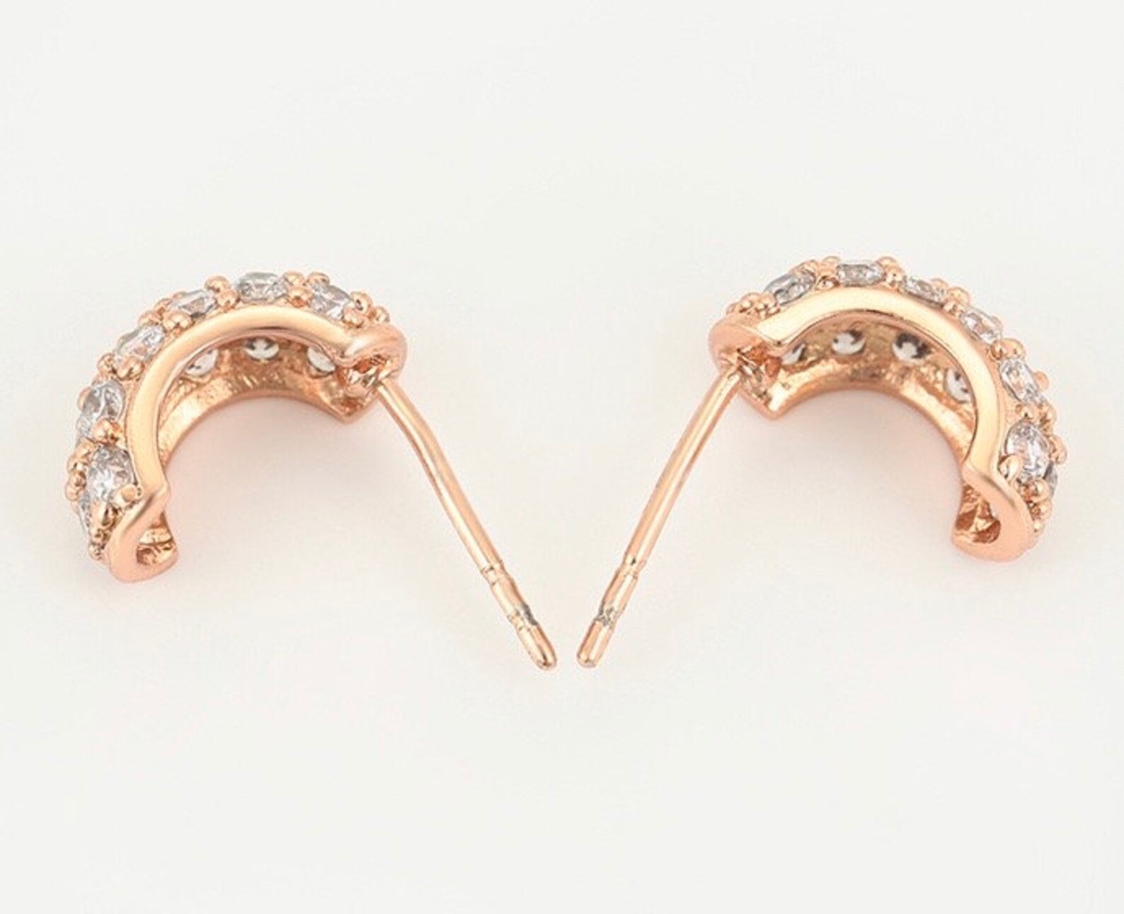 10 Paia Orecchini A Bottone In Acciaio Inox Con Cz - Set Orecchini Uomo E Donna Nero Durevole - Foto 6