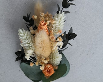 Groom's Boutonniere, Boho Boutonniere, Wedding Boutonniere, Lapel Pin, Lapel Jewelry, Boutonniere, Dried Flowers, Boutonniere