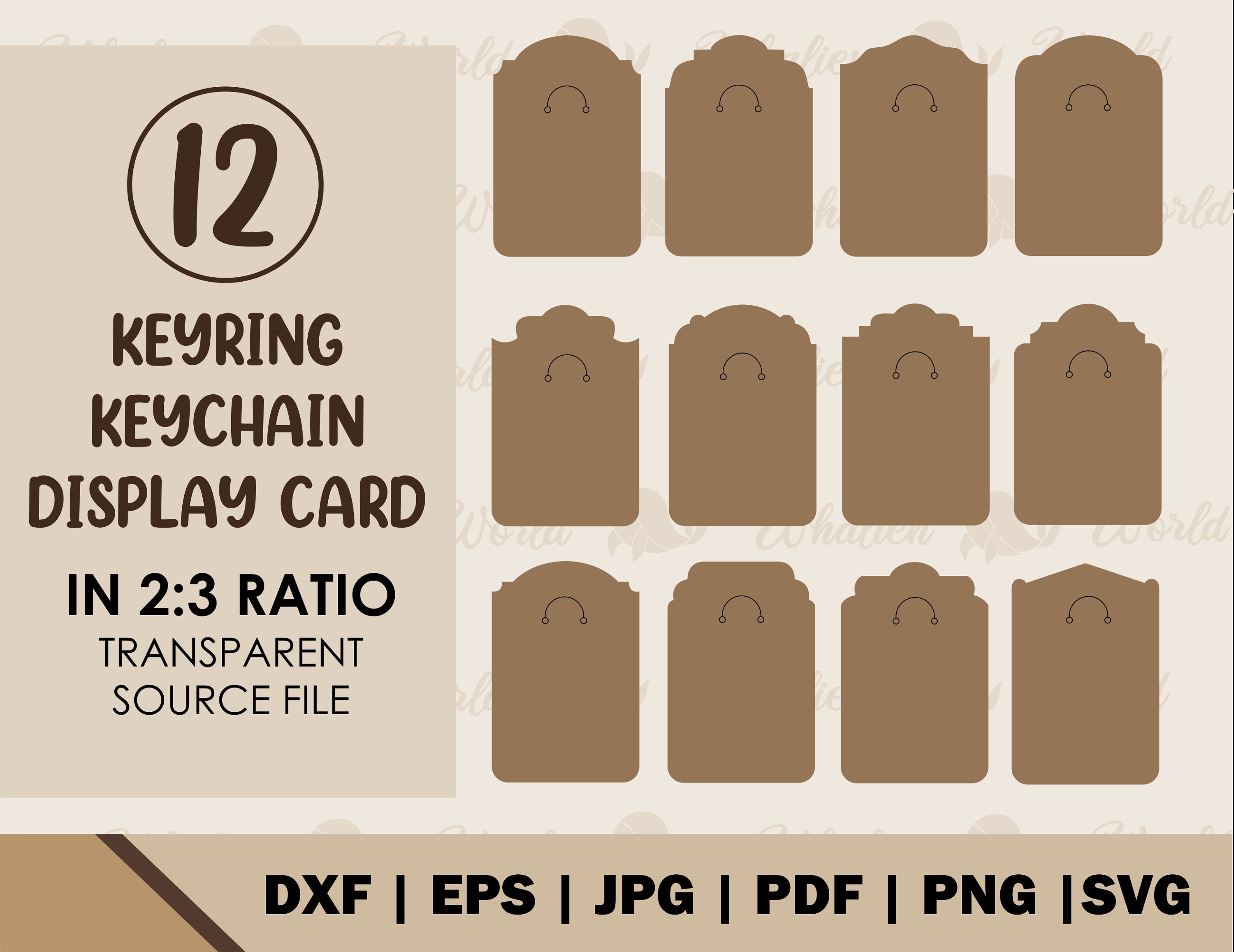Download Keyring Display Card Bundle SVG. Keyring Display Card ...