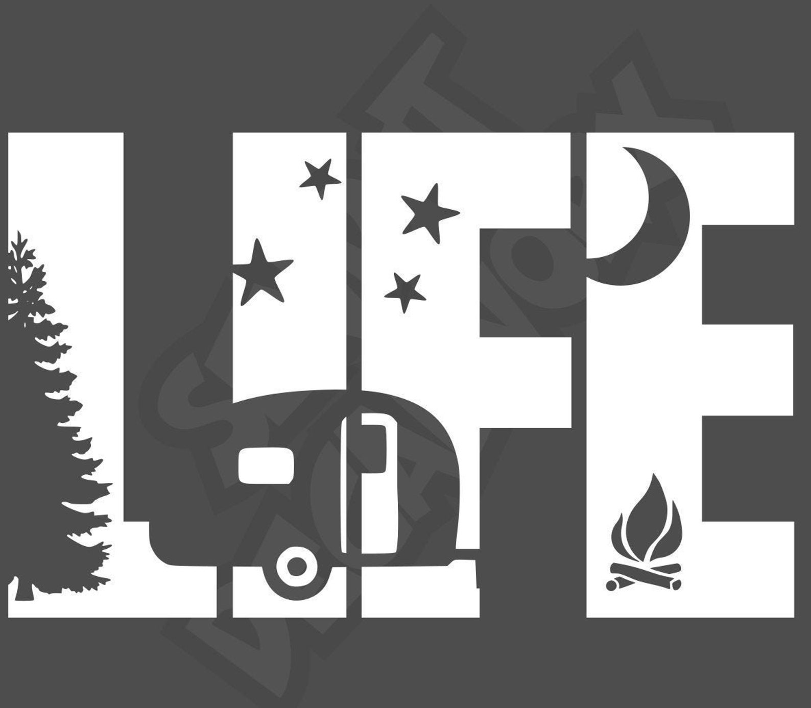 Camping Life Vinyl Decal Sticker Car Caravan Window Tent 4WD Etsy