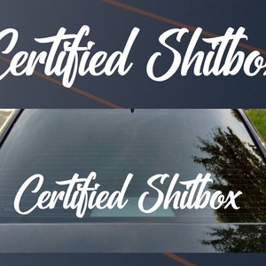 X2 16 In "Shitbox" Decals Fits Hot Rods, Camaro, Challengers,Chargers, Ram Decal - Foto 10