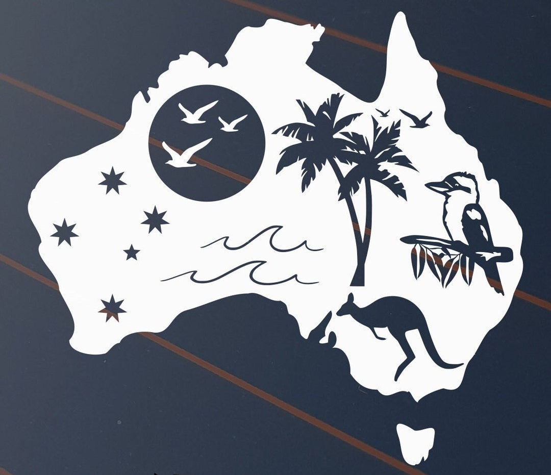Australia Sticker Car Decal Vinyl Aussie Outback Country Caravan Window ...