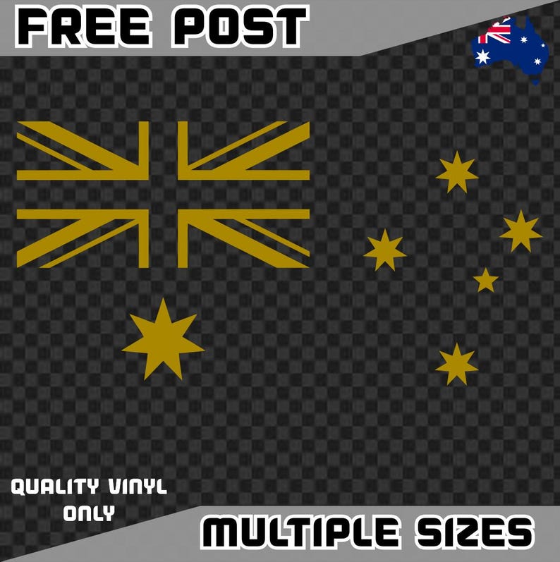 Australian Flag Sticker Car Decal Vinyl Window Southern Cross Aussie ...