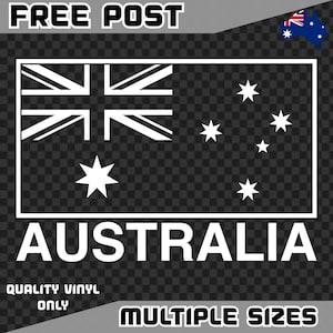 Made In Australia China Sticker Decal Flag Decal Truck Car Bike Ute