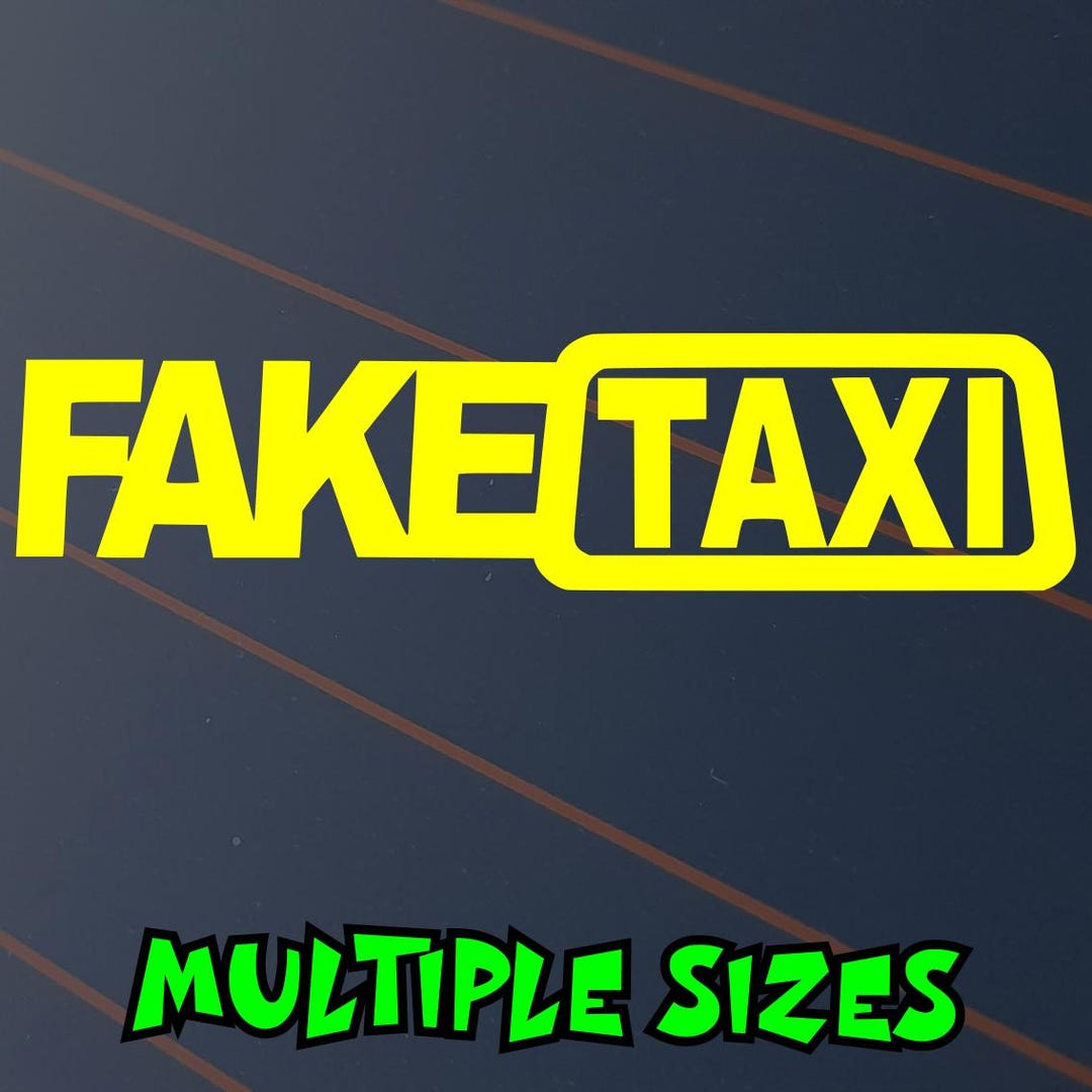 Fake Taxi Sticker Car Decal Window JDM Rude Joke Drift Hoon Race 4x4 ...