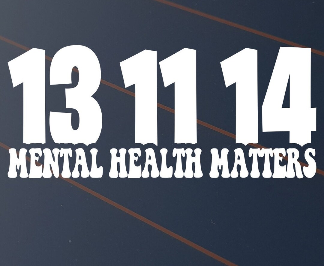 Mental Health Matters Vinyl Decal Sticker Car Lifeline Helpline Suicide ...