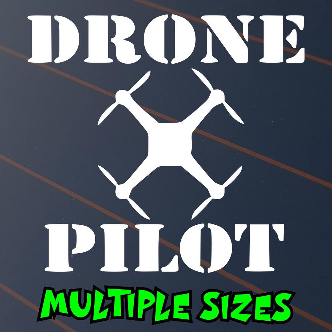 Drone Pilot Sticker Car Decal Window Quadcopter Gopro Mavic Mini Spark ...
