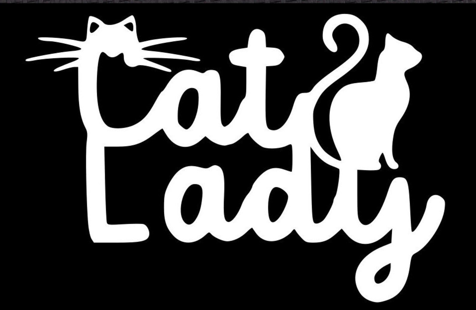 Cat Lady Decal Sticker Car Window Funny Kitten Animal Lover | Etsy