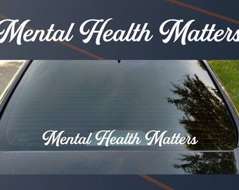 Mental Health Matters Sticker Car Decal Vinyl It Aint Weak To Speak JDM Drift Turbo 4x4 Awareness OK To Not Be OK Helpline Lifeline Suicide