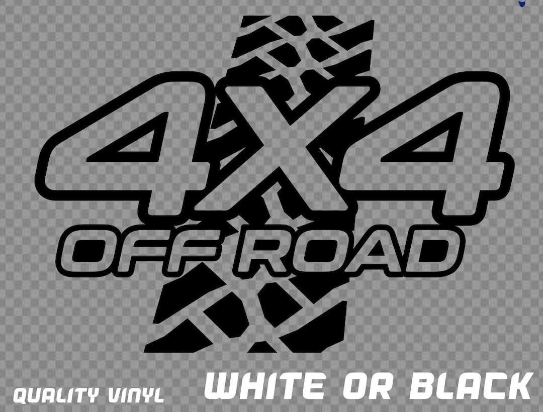 4x4 Offroad Vinyl Decal Sticker Car Window off Road 4WD Ute Truck Tyre ...