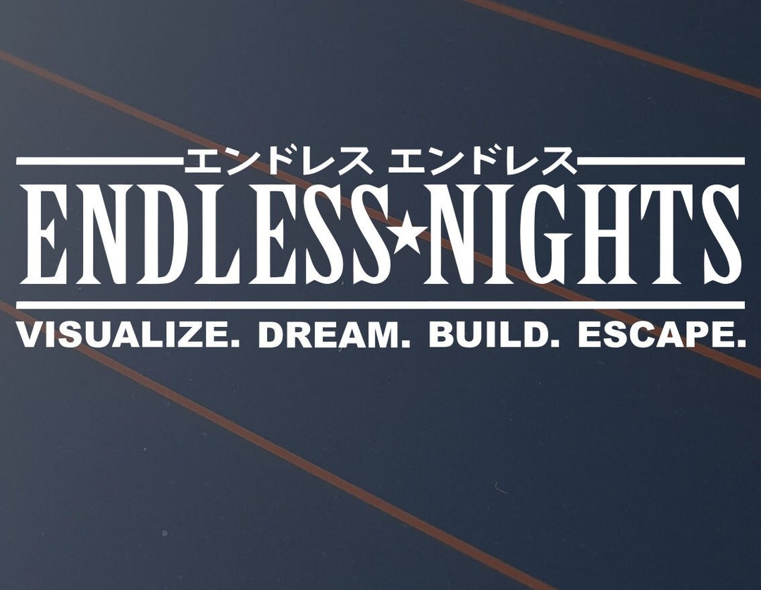 OwnTheAvenue 'Endless Nights' JDM License Plate Frame – Black, Embossed Text