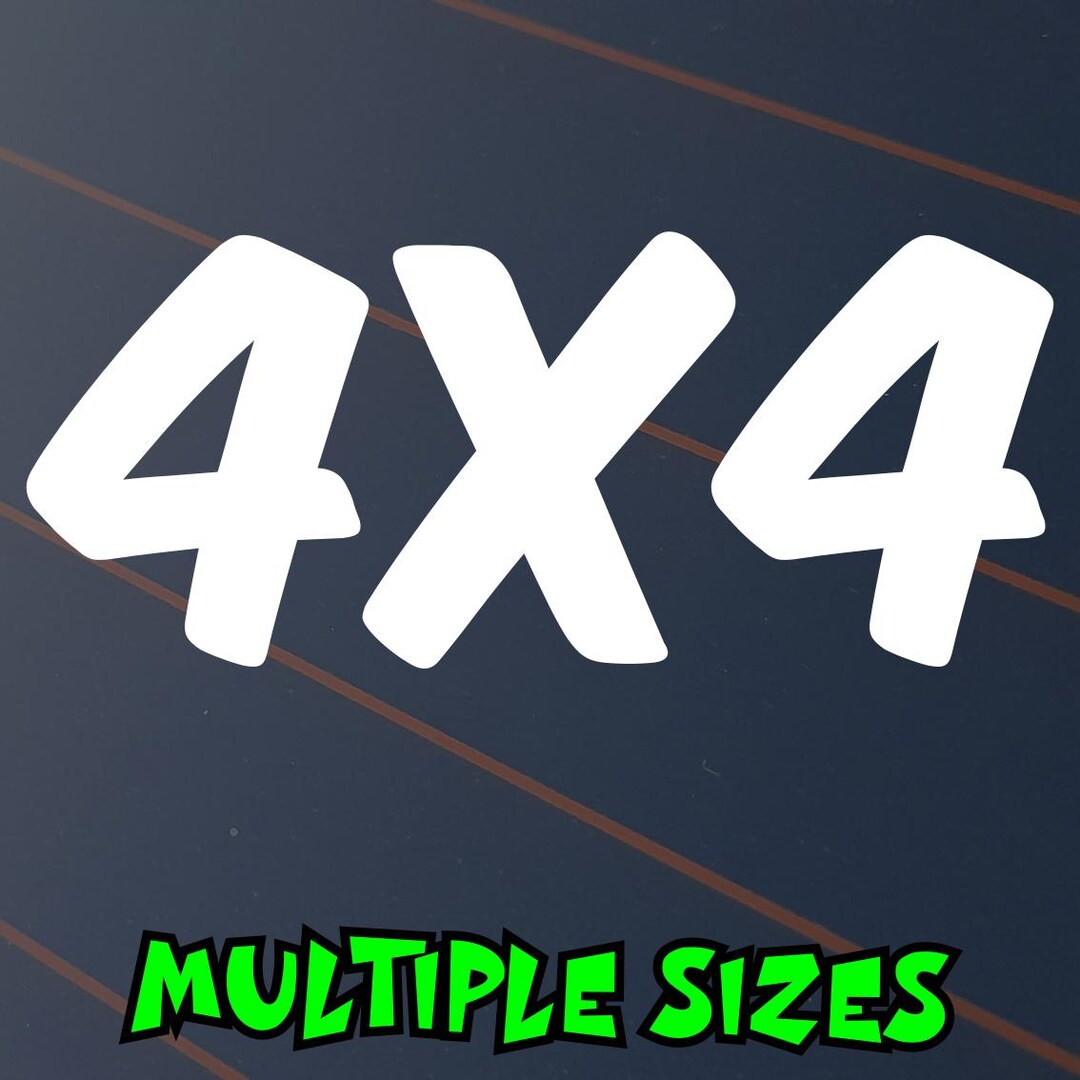 4x4 Sticker Car Decal Vinyl Window off Road 4WD Ute Truck Hilux Ranger ...