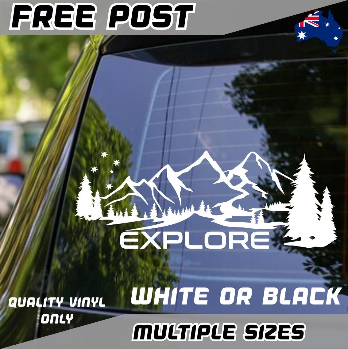 Explore Sticker Car Decal Vinyl Australia Caravan Window Mountains Van ...