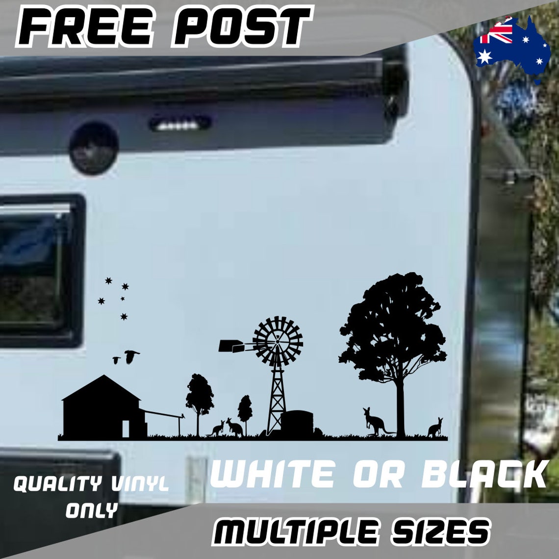 Aussie Outback Sticker Car Decal Vinyl Australia Country Caravan Window ...
