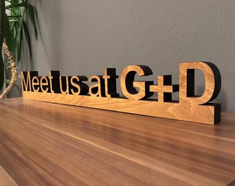 Personalized lettering, table decoration, made of wood, laser cut, handmade, great gift