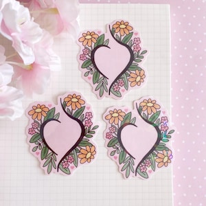 EssStörung Symbol die cut Aufkleber holographisch | Mentale Gesundheit Zitat Motivation ED Erholung Blumen großer individueller Vinyl Holo Sticker