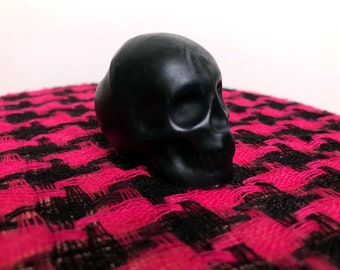 Handmade Black Rose skull soap travel bundle bars, Set of 3 100g