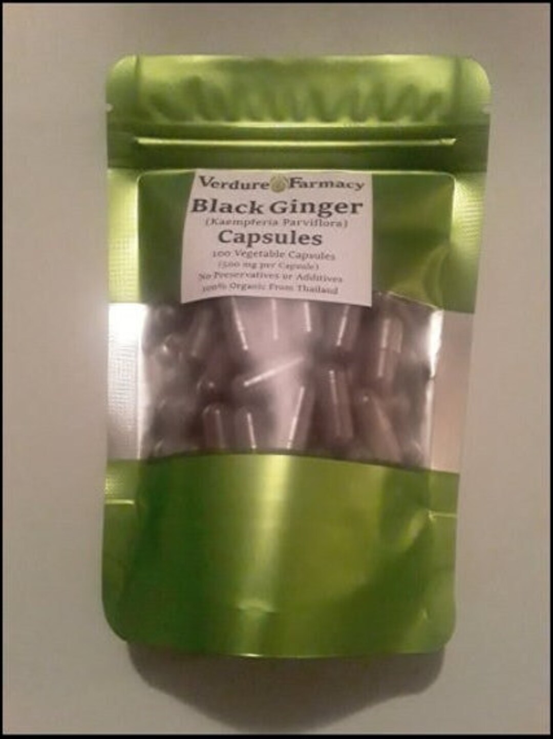 Black Ginger Capsules Kaempferia Parviflora 100 Vegan Capsules Etsy
