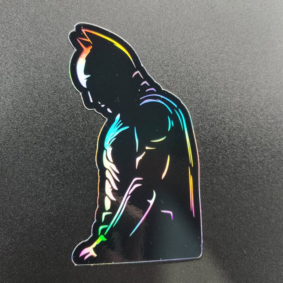 The Dark Knight Holographic Sticker Batman Sticker Batman Etsy