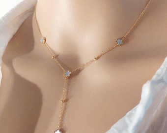 Minimalist Y necklace