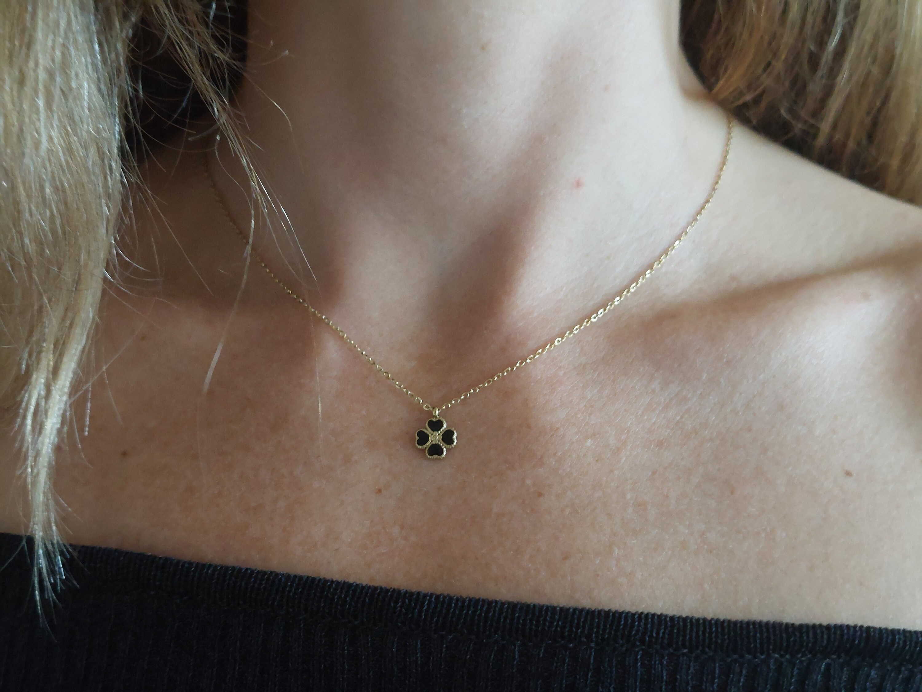 black clover necklace – Aquafinajewellery