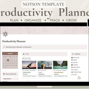 Productivity Planner Notion Template