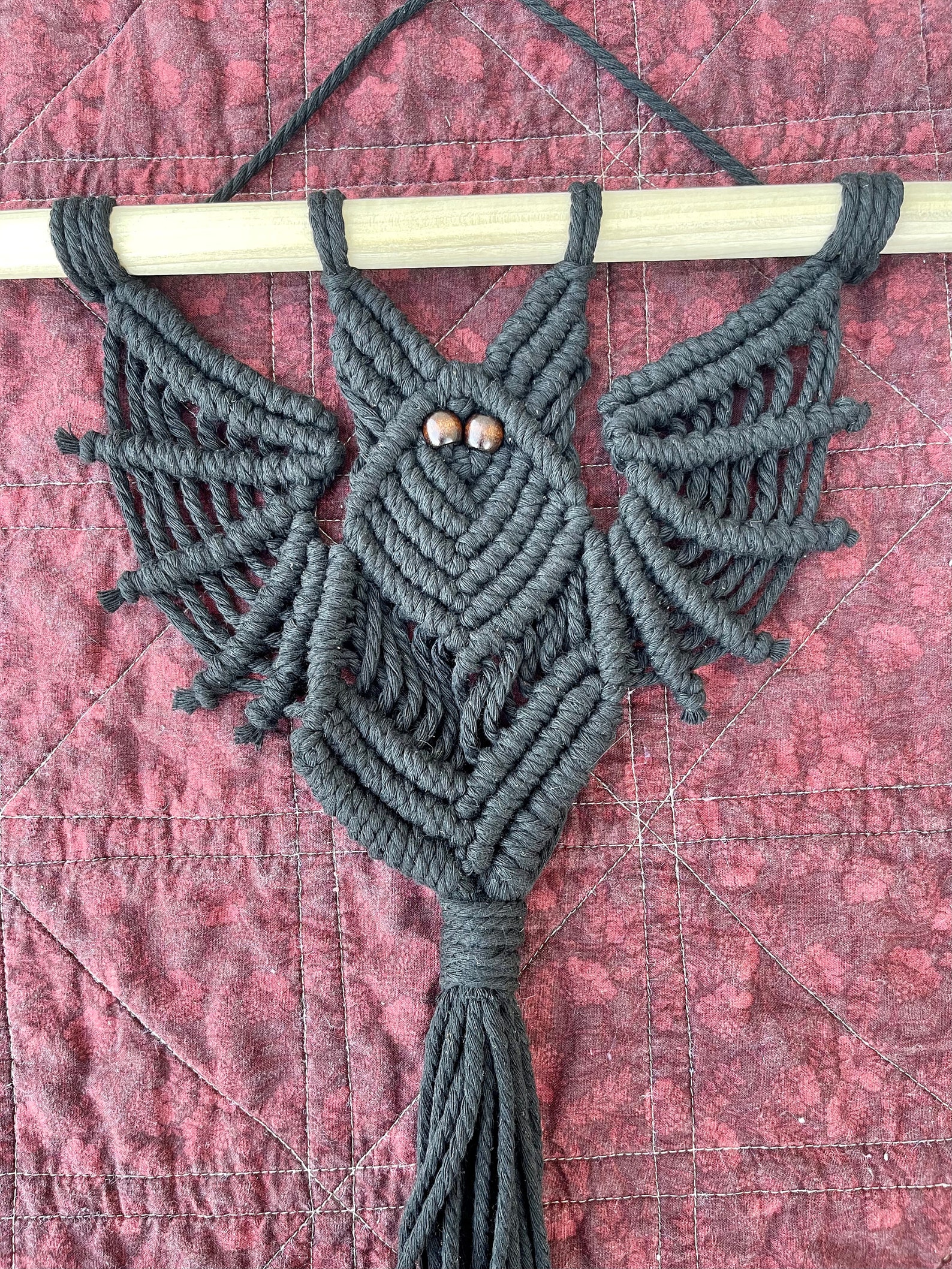 Macrame Bat Tutorial Pattern Digital Download Etsy