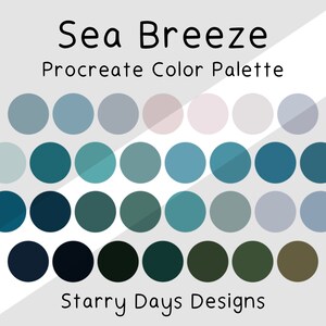 Procreate Color Palette | Color Palette | Procreate Color Swatches | Color Swatches | Procreate Tools | Color Palettes | 30 Colors Swatches