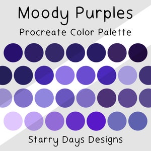 Procreate Color Palette | Color Palette | Procreate Color Swatches | Color Swatches | Procreate Tools | Color Palettes | 30 Colors Swatches