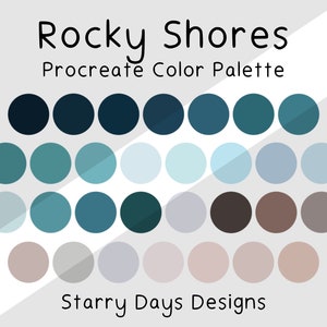 Procreate Color Palette | Color Palette | Procreate Color Swatches | Color Swatches | Procreate Tools | Color Palettes | 30 Colors Swatches