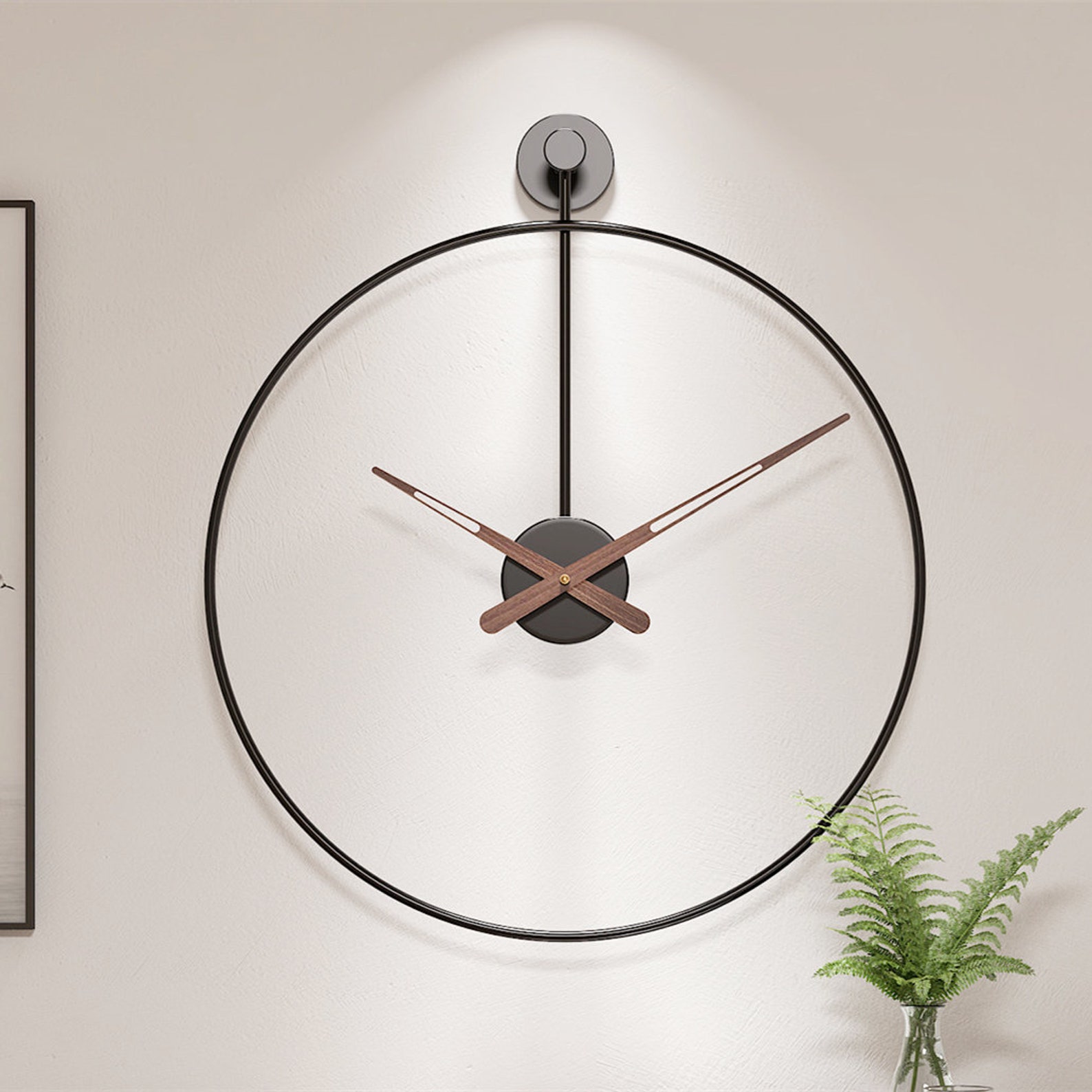 Metal Wall Clock Minimalist wall clock Oversized Wall Clock | Etsy