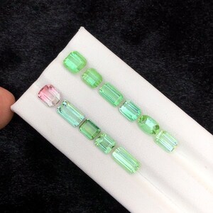 11 Carat Faceted Tourmaline Lot: Natural Gemstones