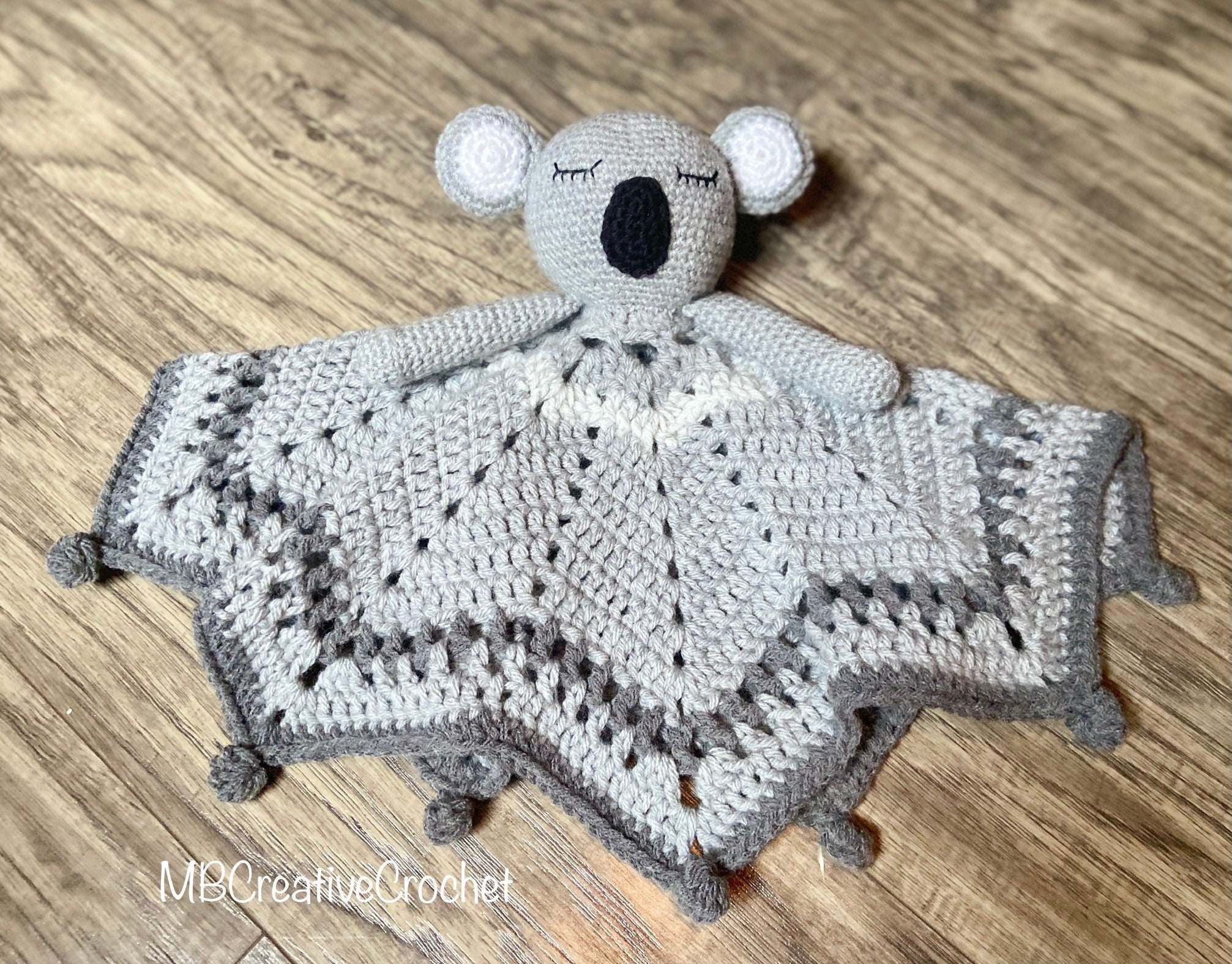 PATTERN ONLY Crochet Koala Lovey Security Blanket PATTERN Etsy