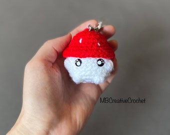 FINISHED PRODUCT - Mushroom keychain - plushie