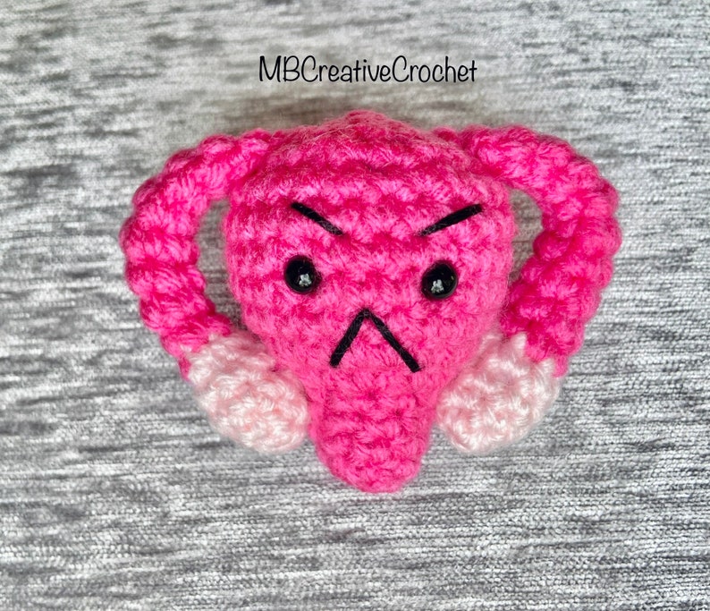 PATTERN Mini Uterus Crochet Pattern Keychain Plushie Etsy