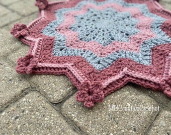 PATTERN*- The Dreamy Lovey Security Blanket - Crochet Pattern/ wall hanging / placemat / baby comforter