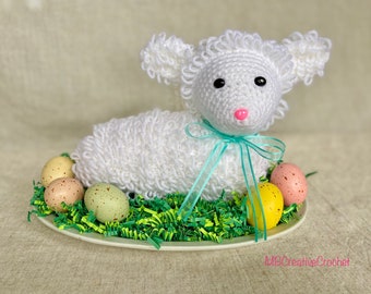 PATTERN* crochet Easter Lamb Cake PATTERN - lamb amigurumi - easter centerpiece