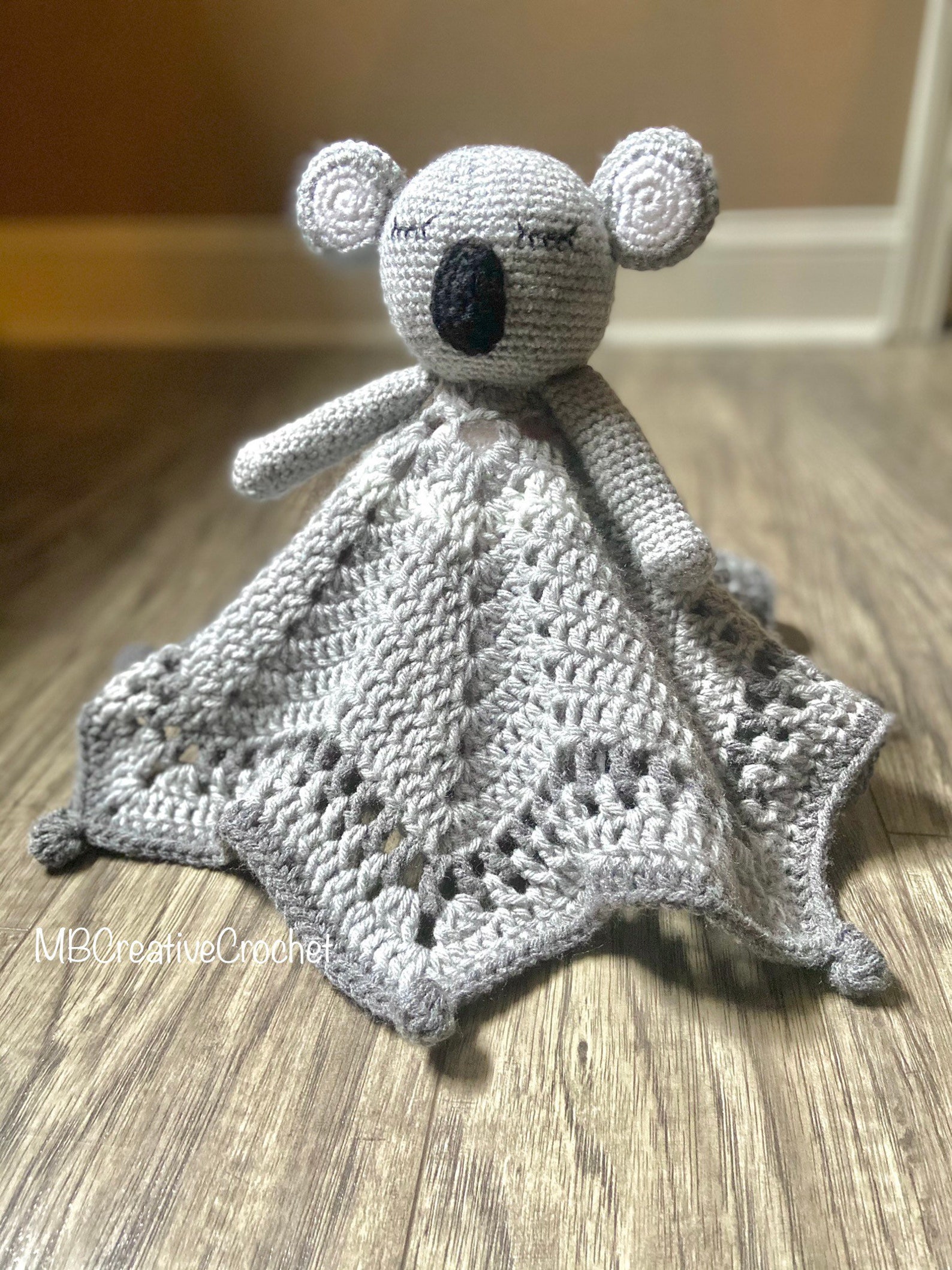 PATTERN ONLY Crochet Koala Lovey Security Blanket PATTERN Etsy