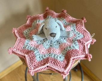 FINISHED PRODUCT - Puppy Lovey Security Blanket- comforter-