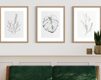 Set of 3 Printable minimalist posters, gallery wall  to download and ready to print
