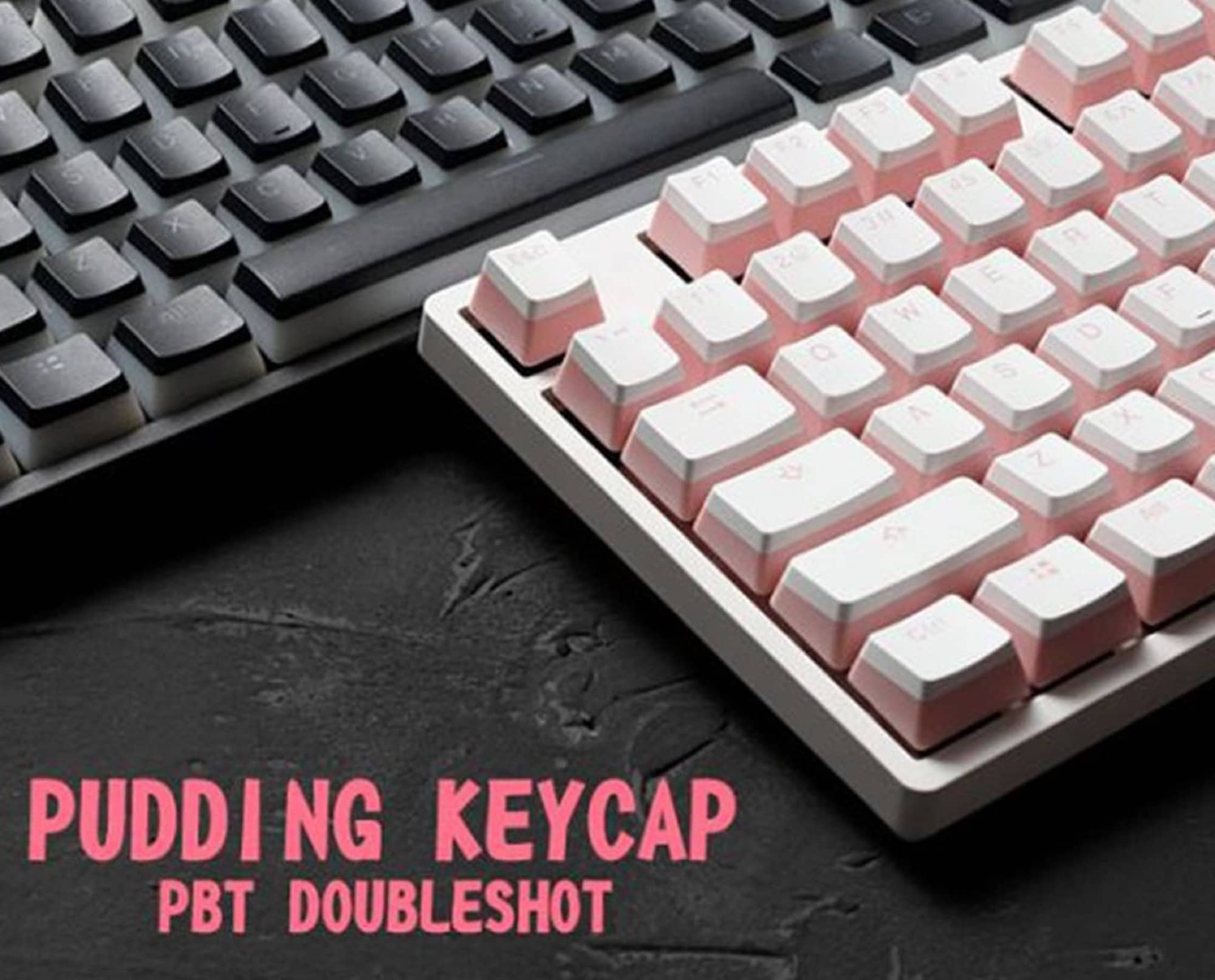 Pudding keycap set PBT double shot keycaps OEM profile Etsy