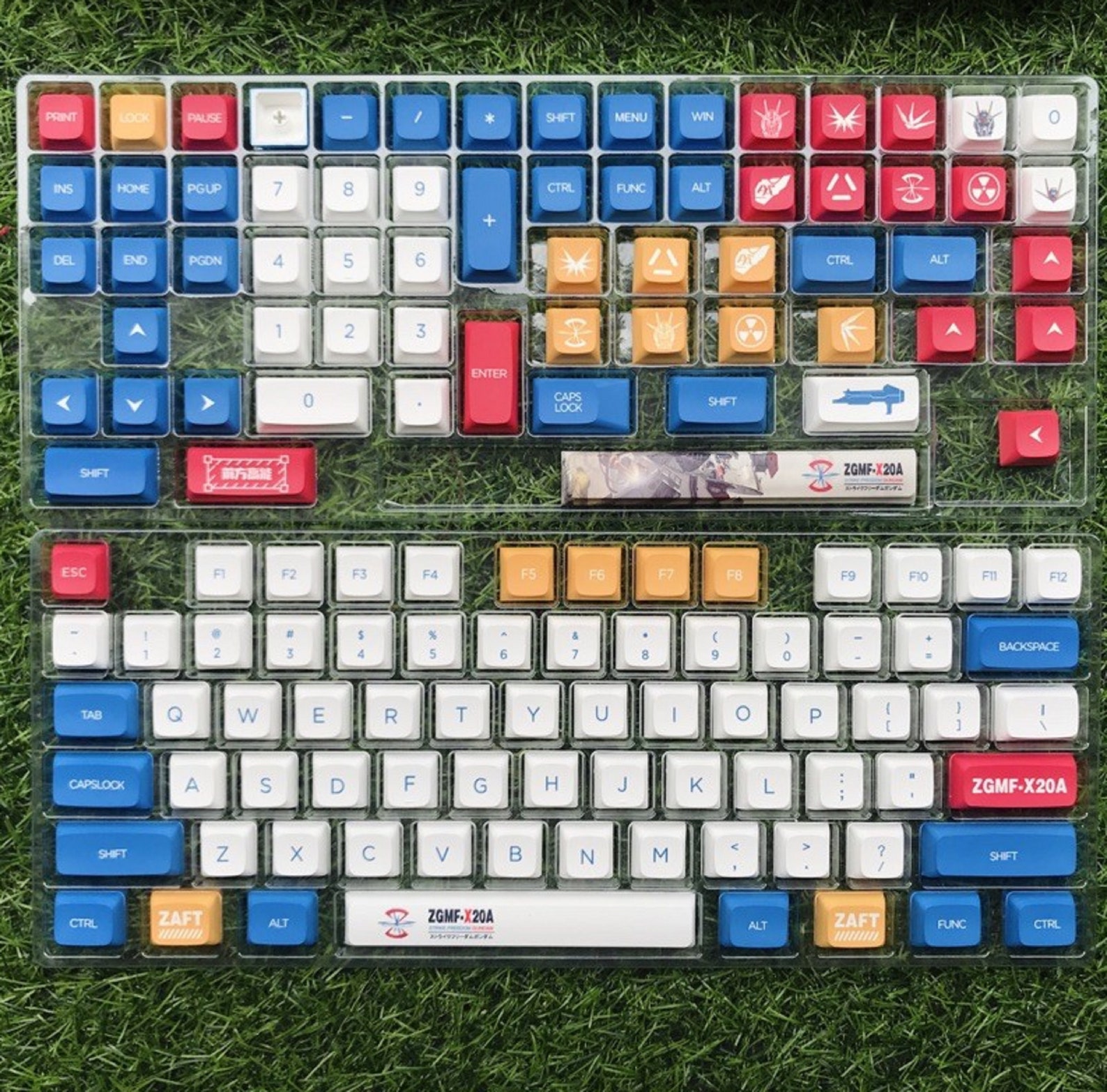 Gundam keycap set for mechanical keyboard 138 keycaps for Etsy