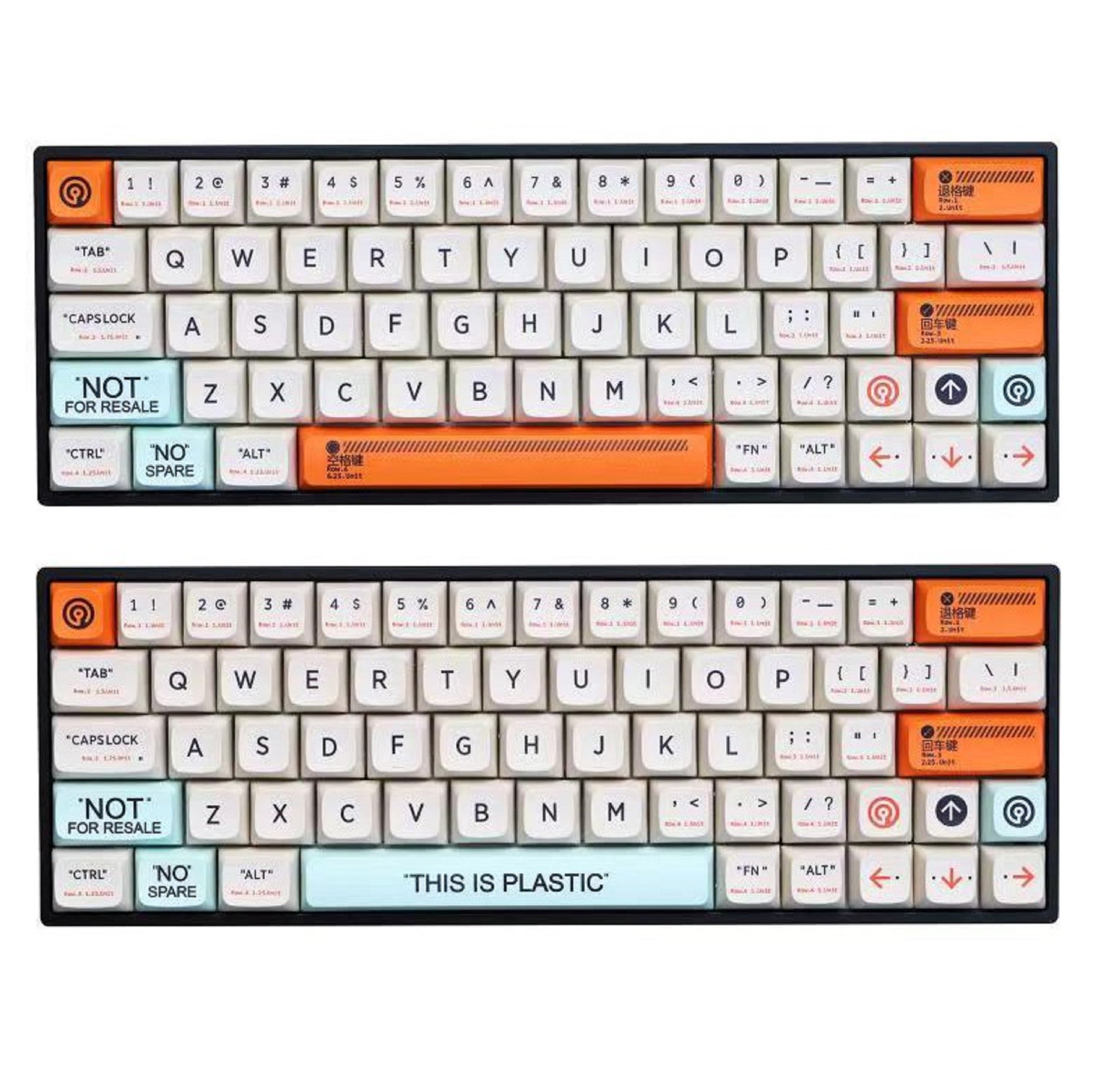 This is PLASTIC keycap set full 143 keycaps XDA Profile Etsy