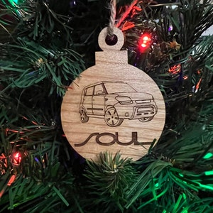 Kia Soul Christmas Ornament