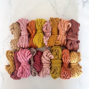 Handgewebte Faserbündel Herbst dicke Wolle, Wolle für Wolle, Webfaserset, Merino Faserpaket, Wolle, wildes Garn, orange Faserpackung